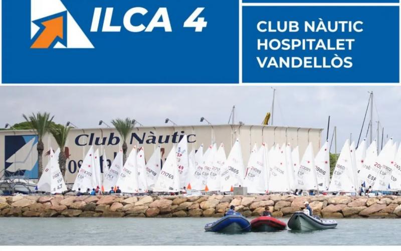 Concentració d'ILCA4 en el Club Nàutic Hospitalet-Vandellòs