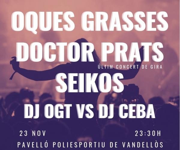 9 L’Aglà Festival de Vandellòs Oques Grasses, Doctor Prats, Seikos, DJ OGT i DJ Ceba